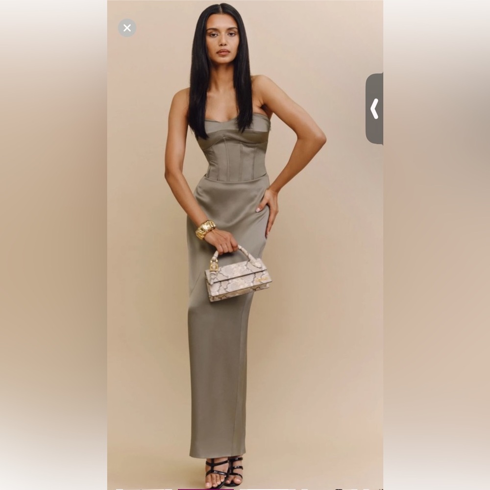 REFORMATION - ARIYAH SATIN DRESS